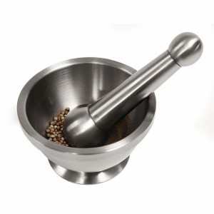 Chef's Secret Maxam Stainless Steel Mortar and Pestle CHSC1050